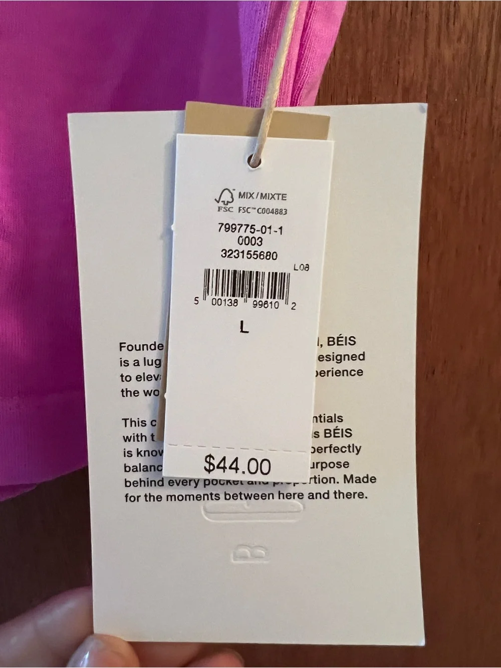 Gap x Beis Bright Pink Cropped Tee Shirts & Tops
